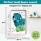Button Art Frame Kit, Winter Mitten Design with Snowflakes, Wood Frame, Wall Decor